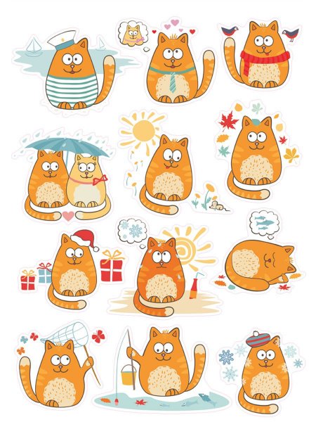 Стикер "котик"