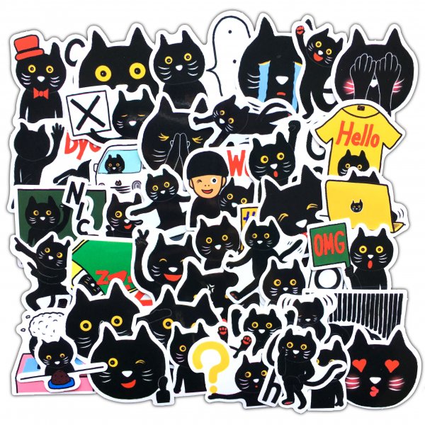 Черные наклейки