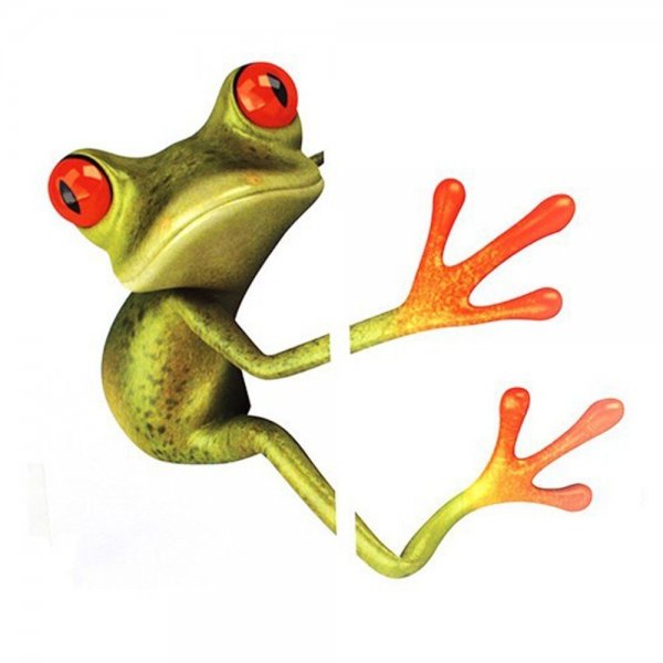Наклейки лягушки милые