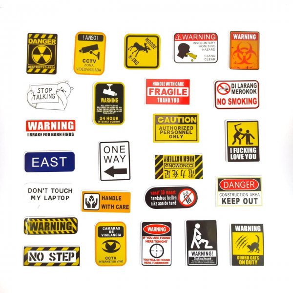 Предупреждающие наклейки на экскаватор Volvo 1453