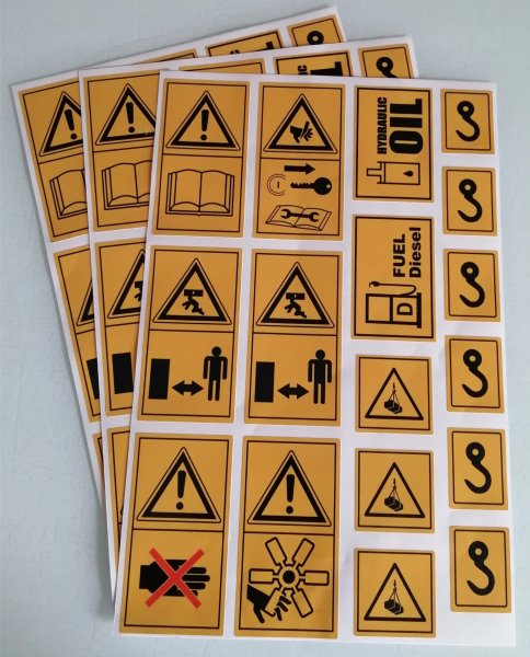 Наклейки техника безопасности