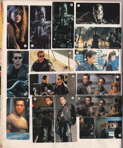 Наклейки 90-х годов Терминатор