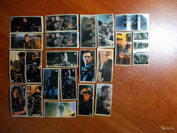 Терминатор 2 наклейки 1990