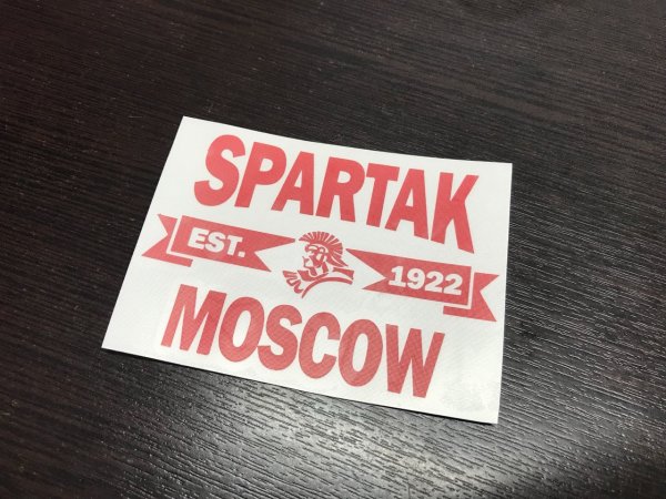 Наклейка Спартак на машину