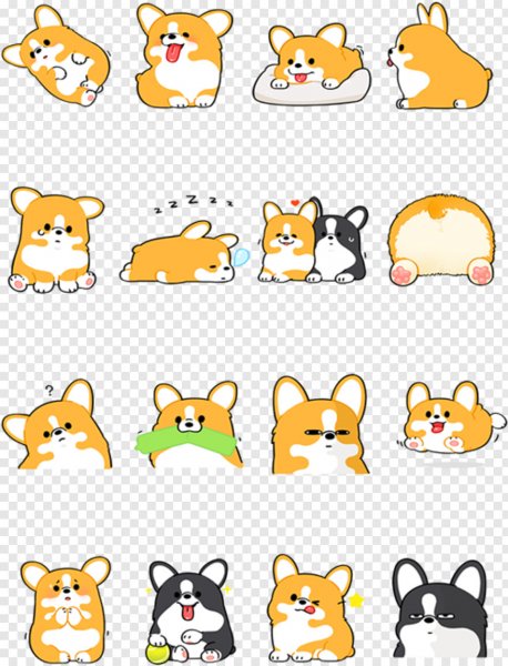 Стикеры корги