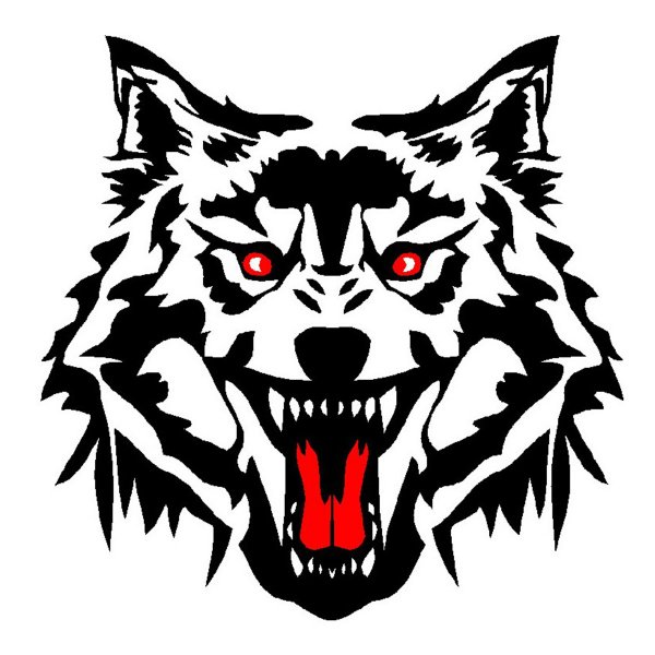 Волк крутой знак