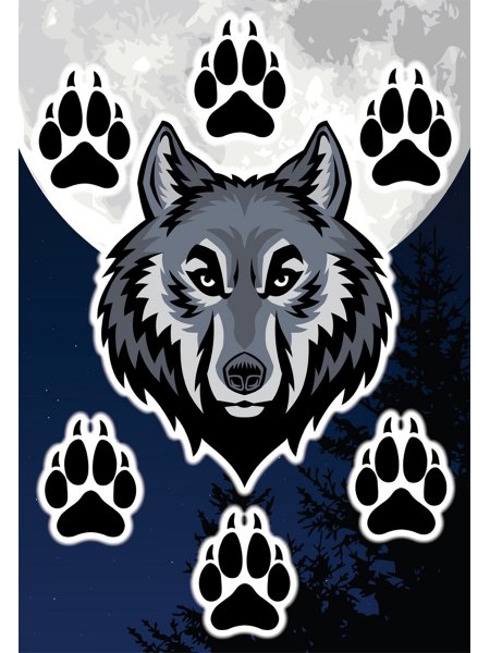 Наклейки Волков на авто