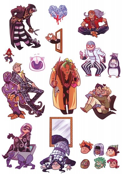 Наклейки аниме Джоджо