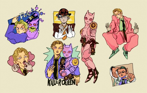 Джоджо Стикеры Кира