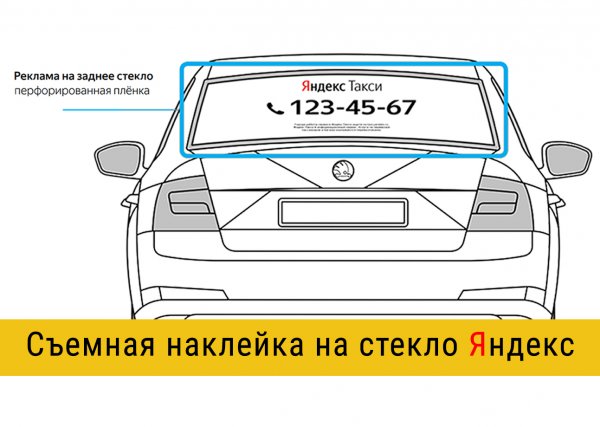 Наклейкаубер заднее стекло
