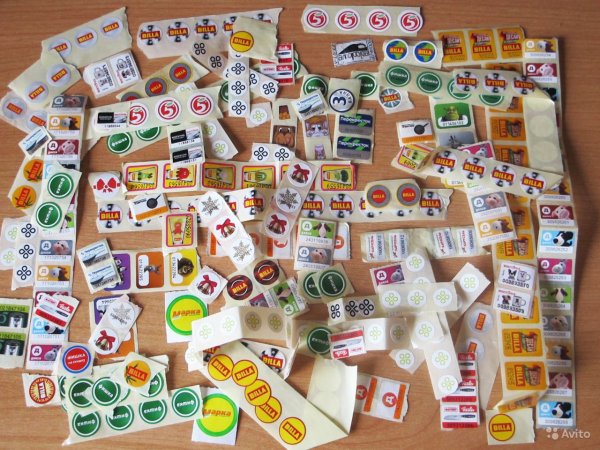 Наклейки из Пятерочки
