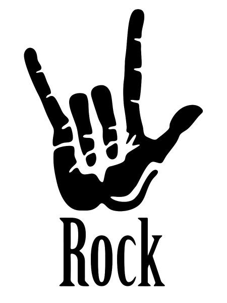 Наклейка на машину Rock
