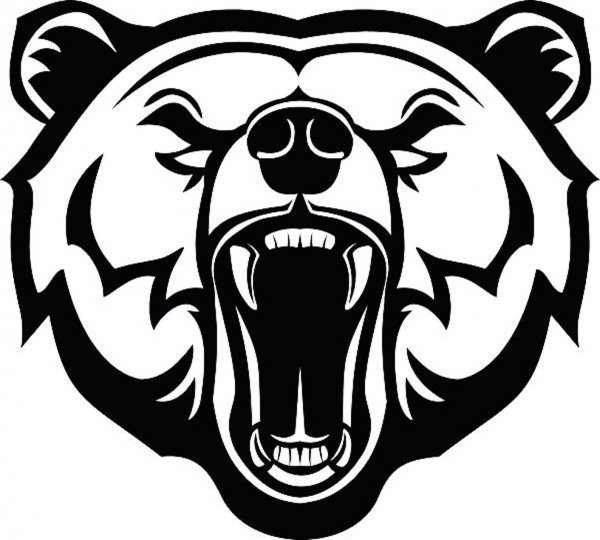 Стилизованная морда медведя