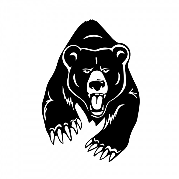 Автонаклейка медведь