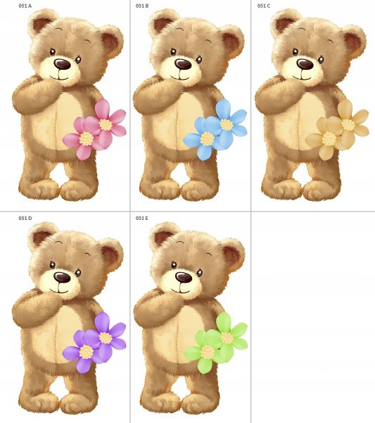 Наклейки мишки