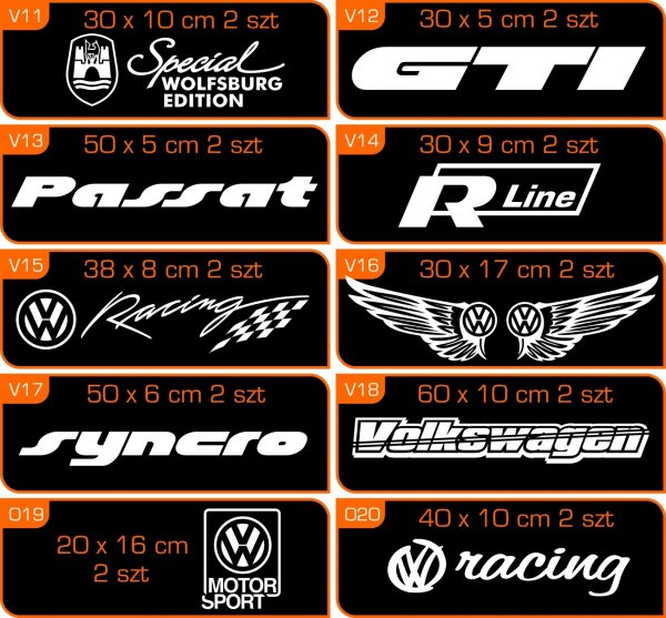 Наклейка на авто Wolfsburg