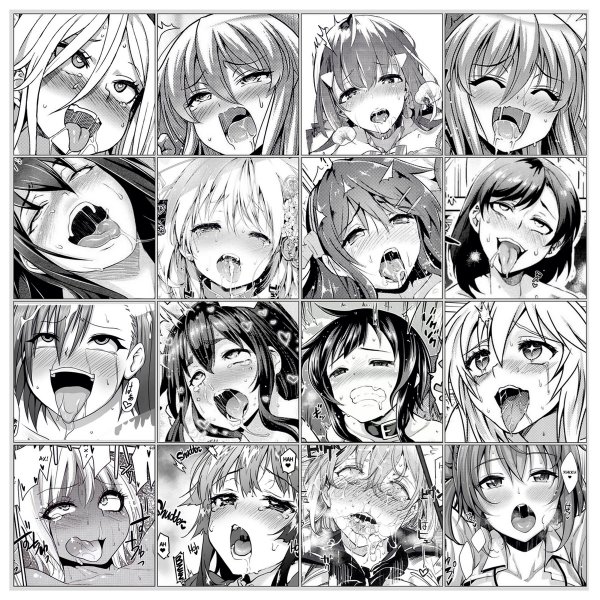 Аниме Стикеры ахегао