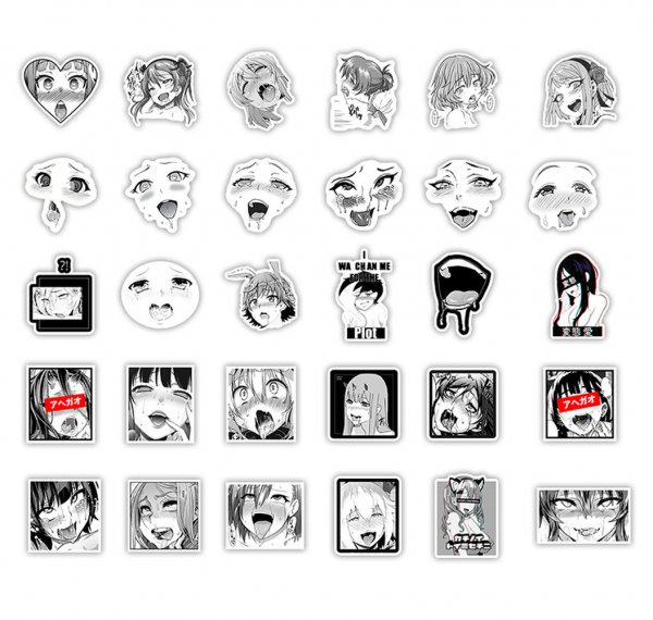 Аниме Стикеры ахегао
