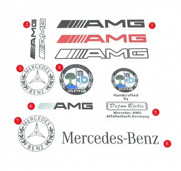 Наклейка Mercedes Benz