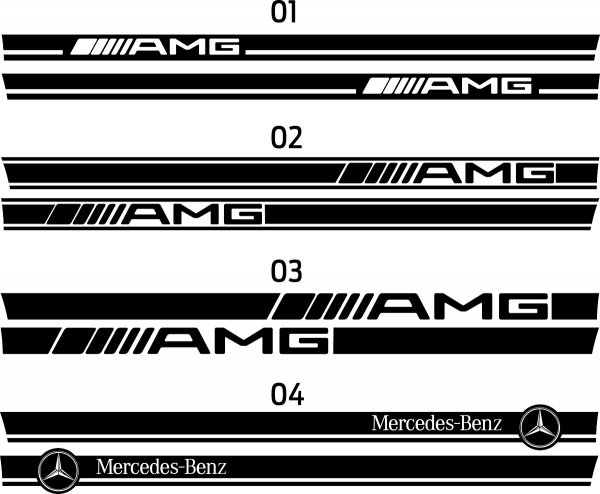 Наклейка Мерседес Бенц