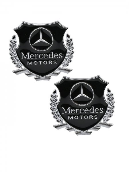 Шильдик SHK k214 "БМВ Моторс", черный, комплект 2шт. Размер 55*50 мм