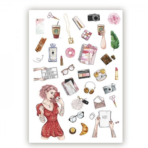 Набор стикеров для ежедневника