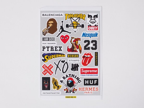 Модные наклейки