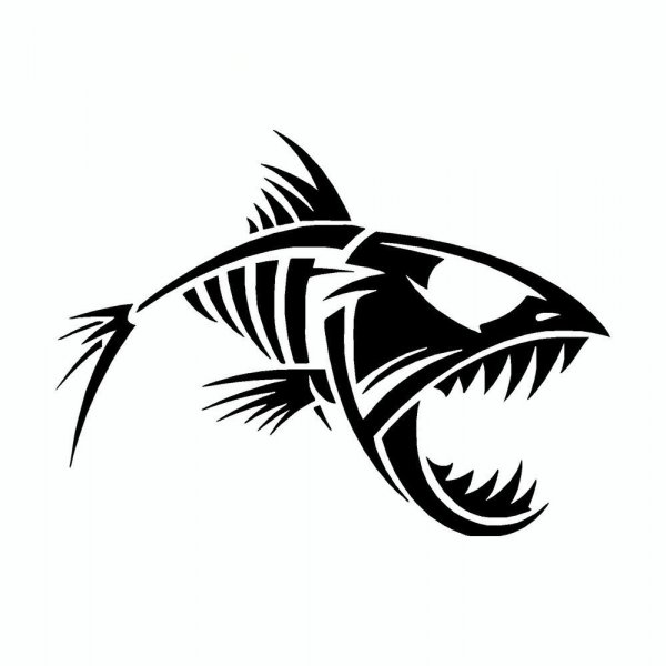 Силуэт хищной рыбы