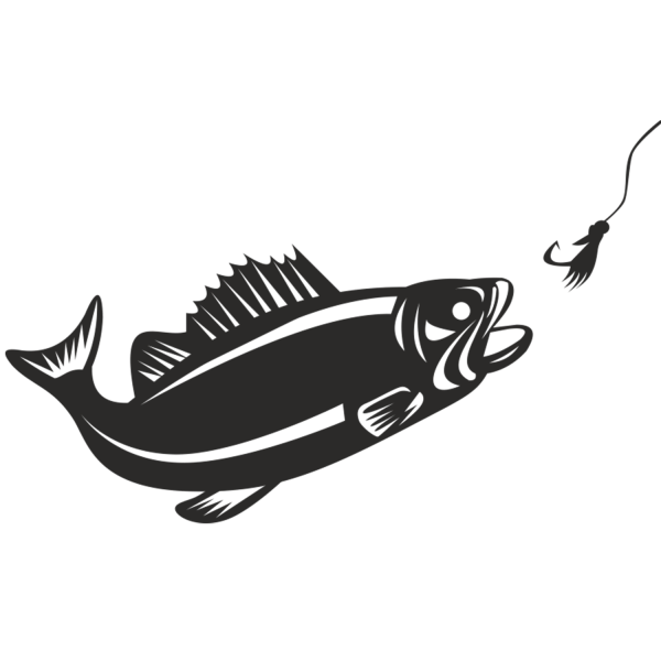 Наклейка рыбалка