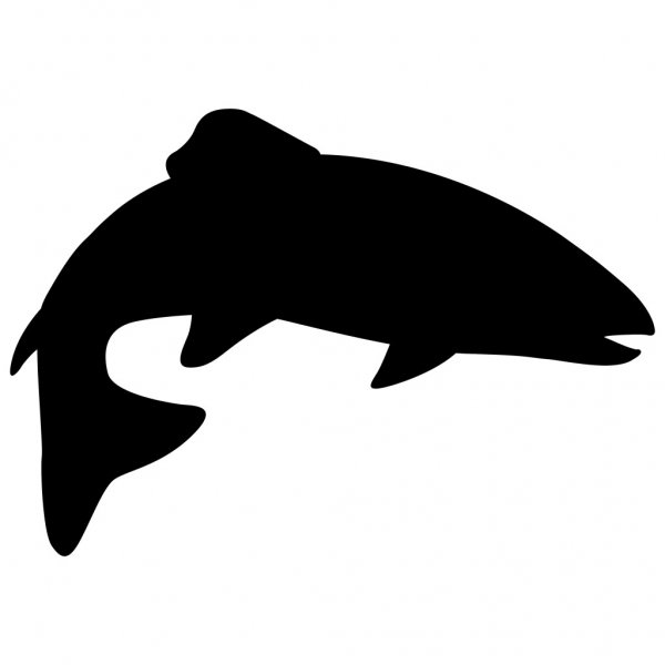 Трафарет для выжигания рыбалка