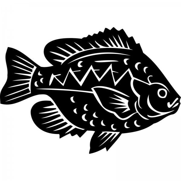 Трафарет рыбалка