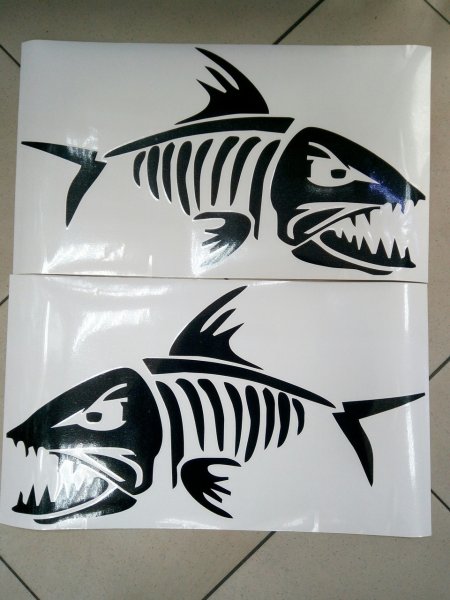 Виниловые наклейки про рыбалку