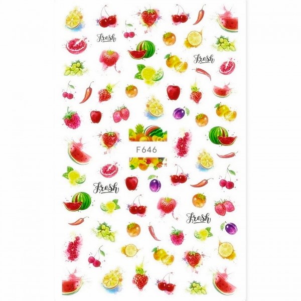 Этикетка для набор фруктов