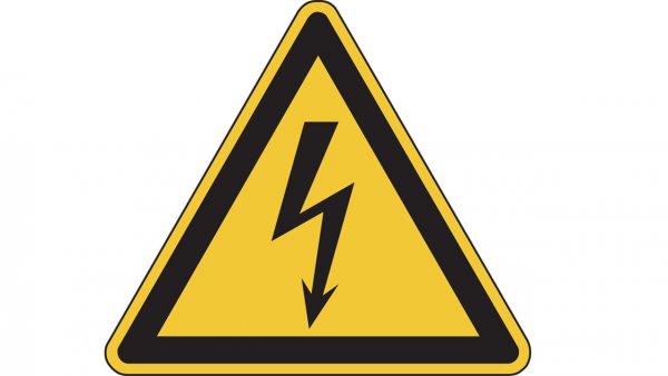 W08 опасность поражения электрическим током