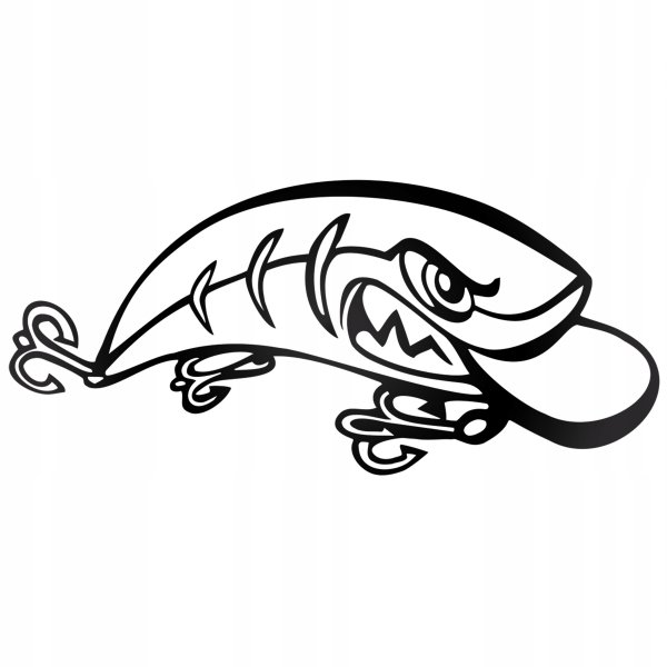 Наклейка рыбалка