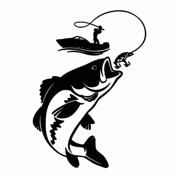 Рыболовные наклейки на лодку