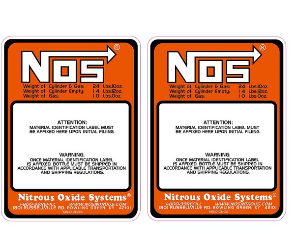 Nos этикетка