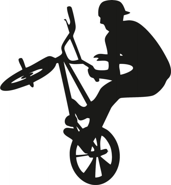 Трафарет велосипеда