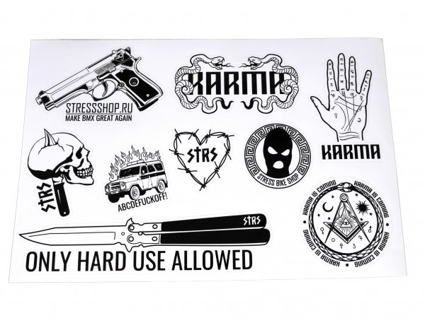 Наклейки на бмх стикер пак