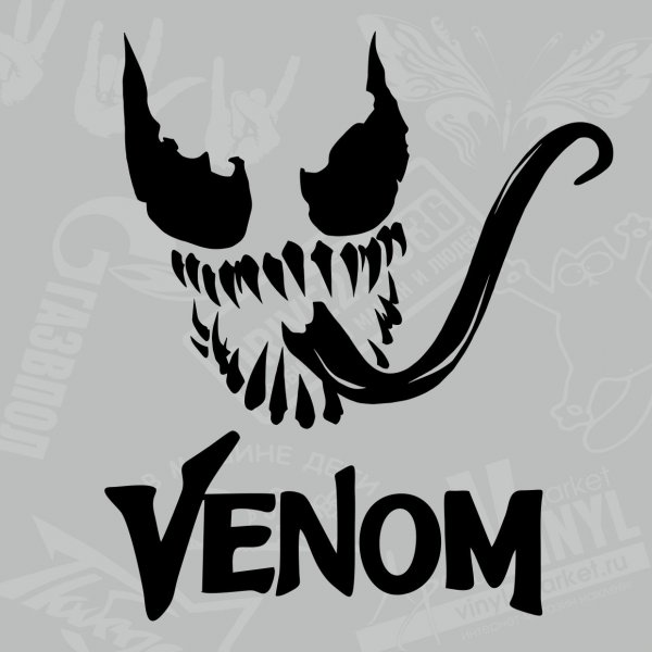 Наклейка Веном на капот