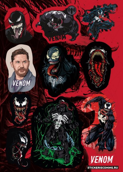 Набор стикеров Веном