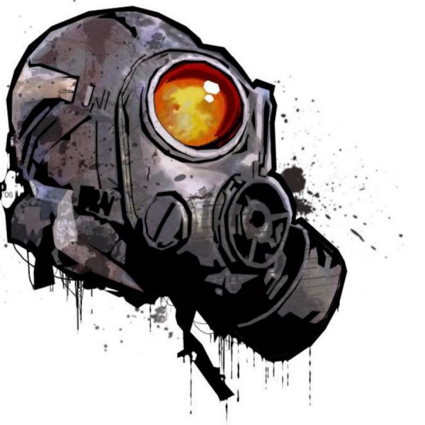 Трафарет противогаз