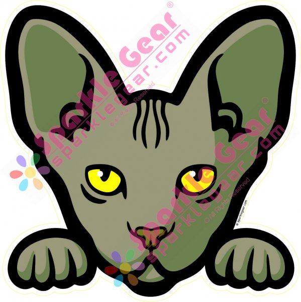 Недовольный сфинкс стикер