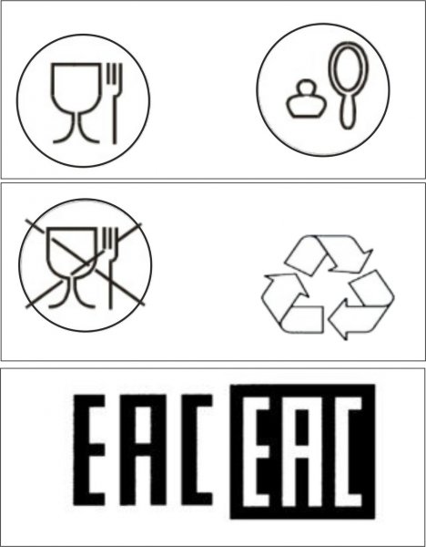 Маркировочные знаки на упаковке