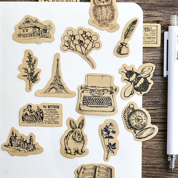 Винтажные Стикеры