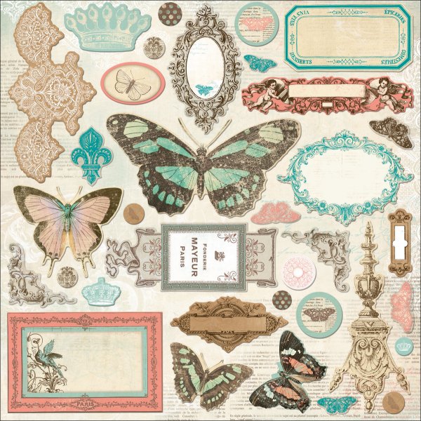 Элементы для скрапбукинга для печати