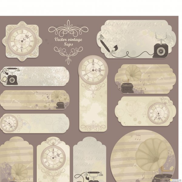 Этикетка в стиле ретро