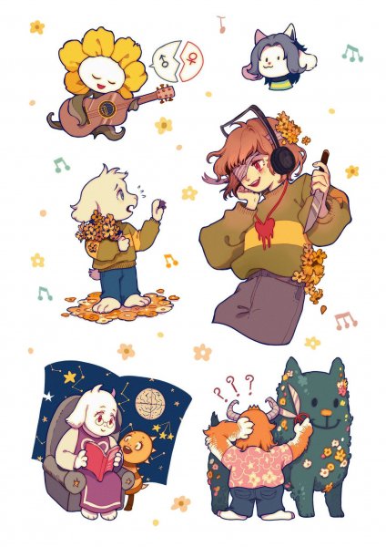 Наклейки Undertale