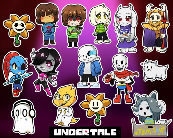 Стикеры Undertale