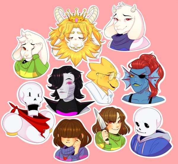 Стикеры с андертейлом